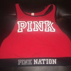 Pink Sports Bra/Crop Top